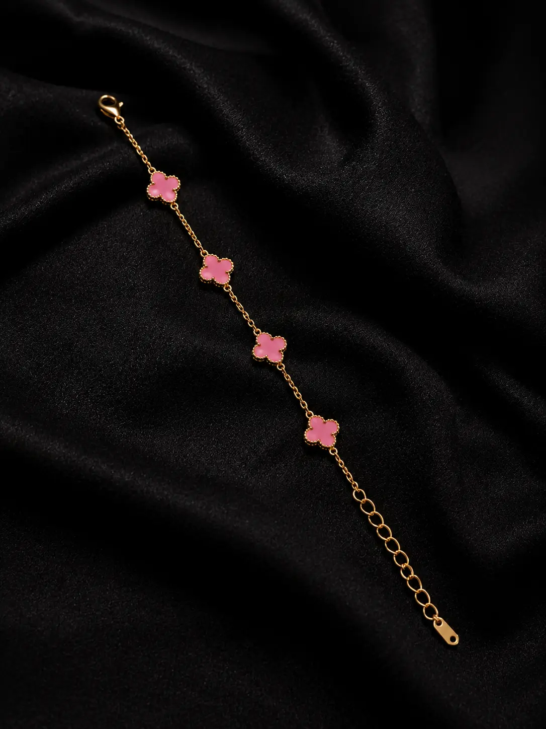 Sariora Pink Clover Bileklik