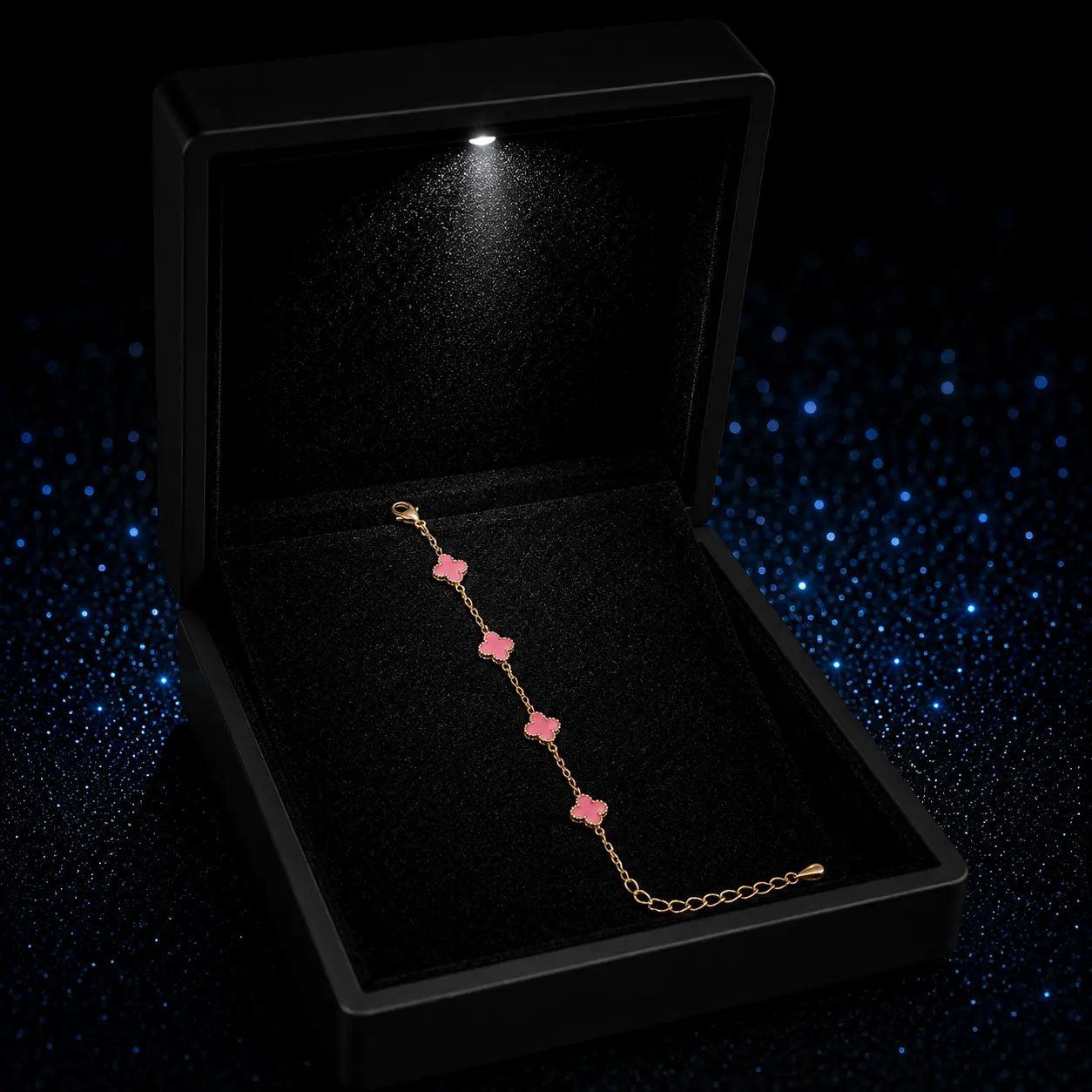 Sariora Pink Clover Bileklik